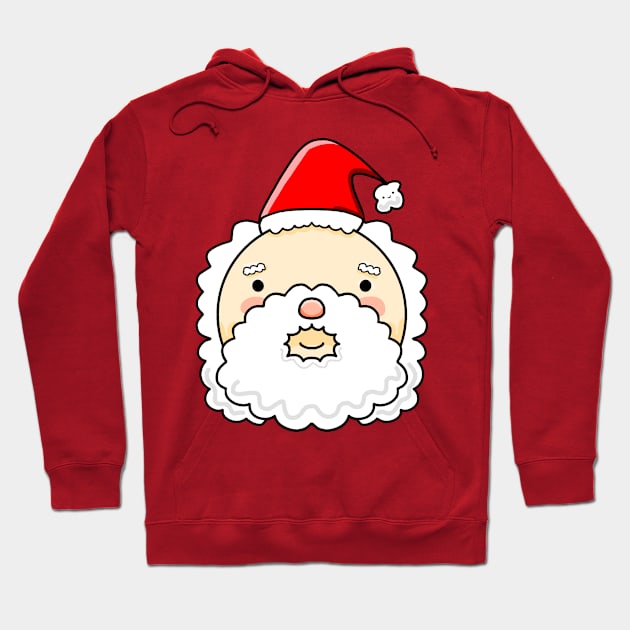 Cute Santa Claus Hoodie by kawaiiwithkarti